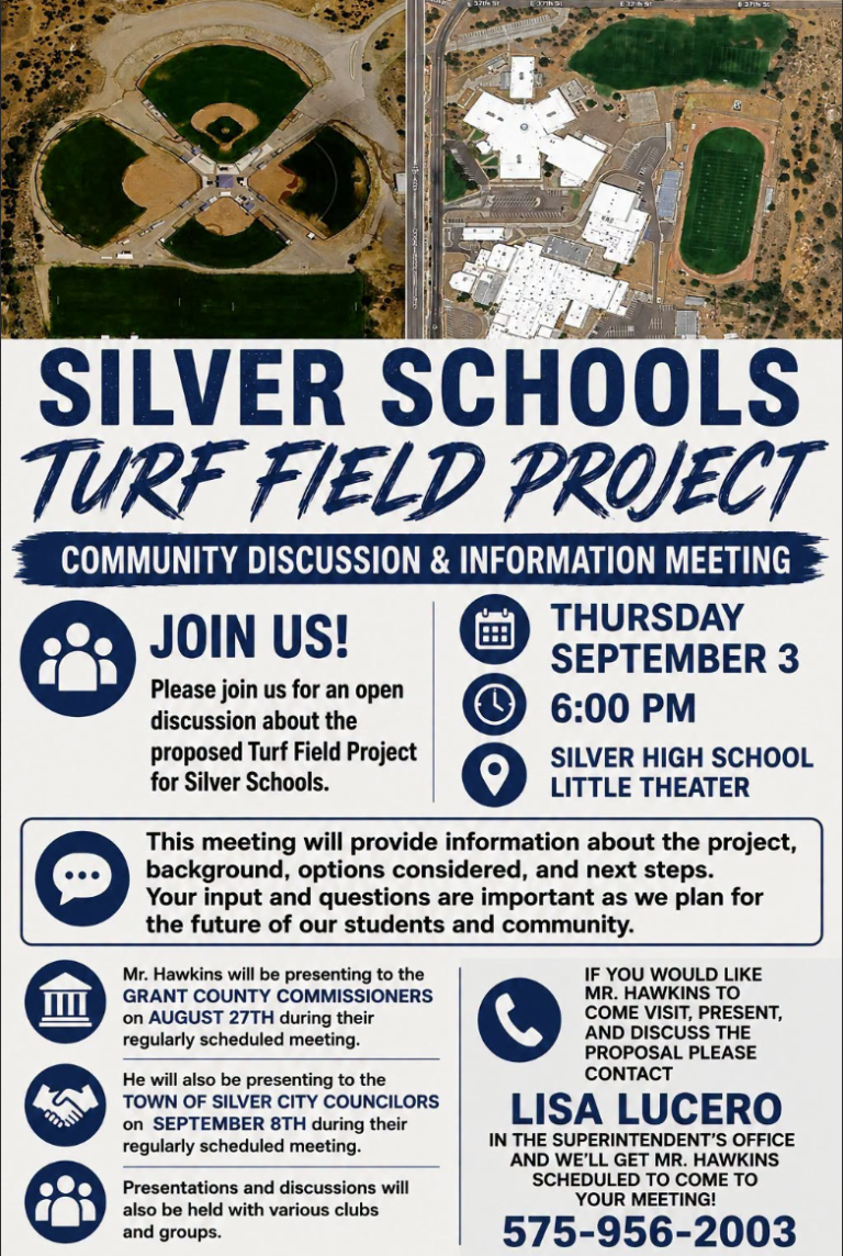 Silver Schools “Turf Field Project” Discussion